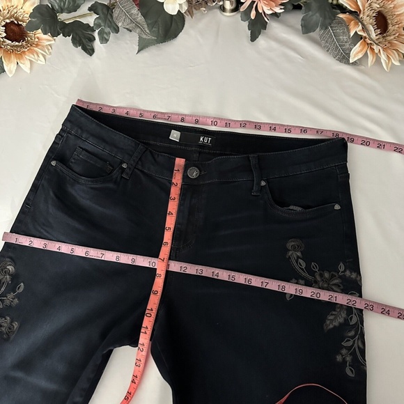 NEW Kut from‎ the Kloth [ 16 ] Connie Embroidered Ankle Skinny Jeans Blue - Picture 3 of 16
